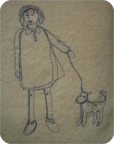 Girl and dog
