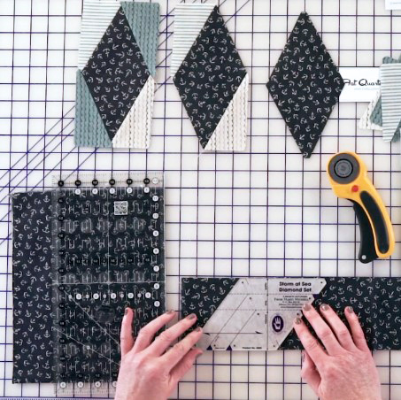 Sailing the Blue-Using the diamond template